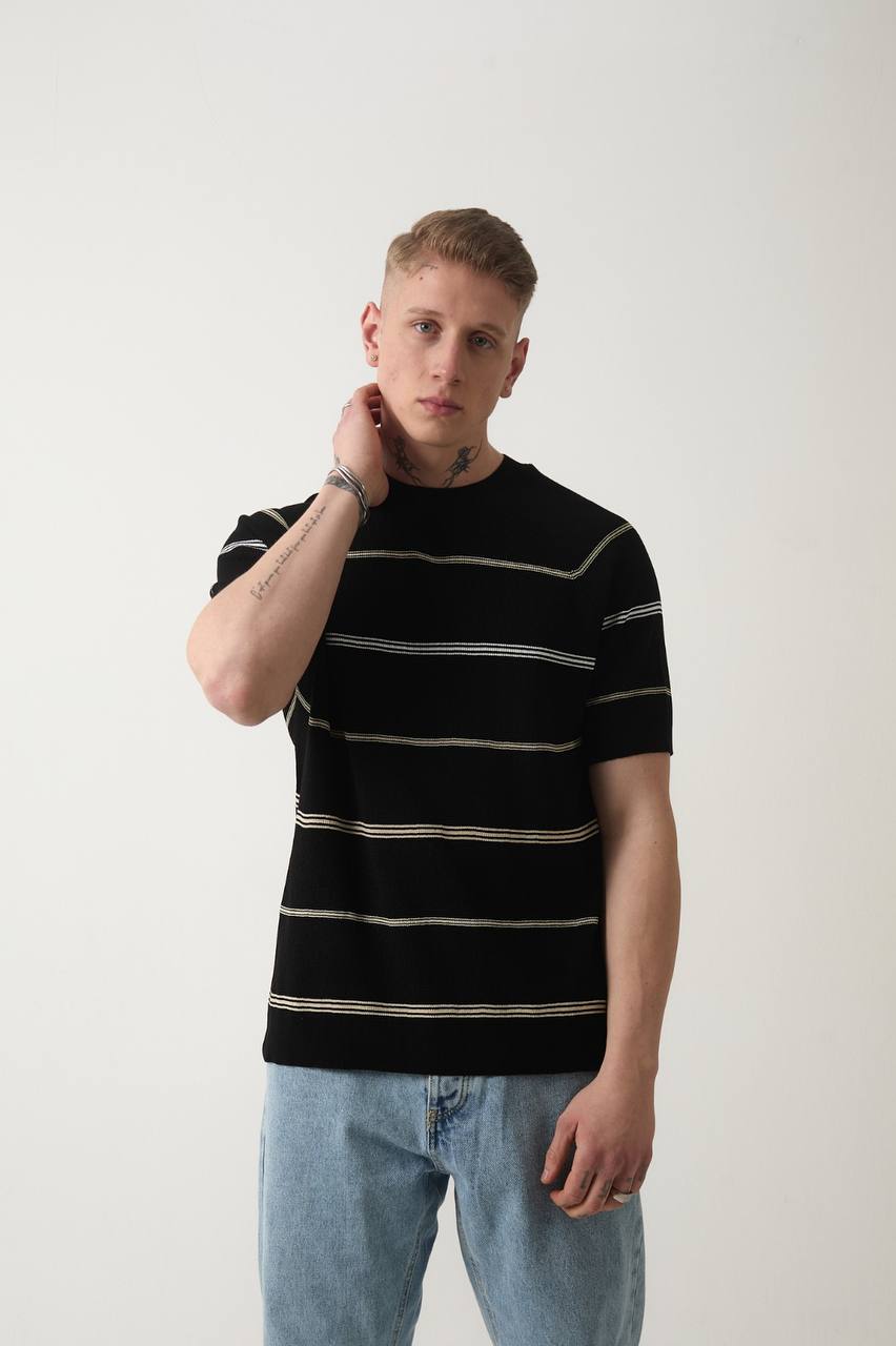 REGLAN KOL ÇİZGİLİ TRİKO