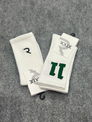 R Logolu ve 11 Tasarımlı - 2'Li Unisex Çorap