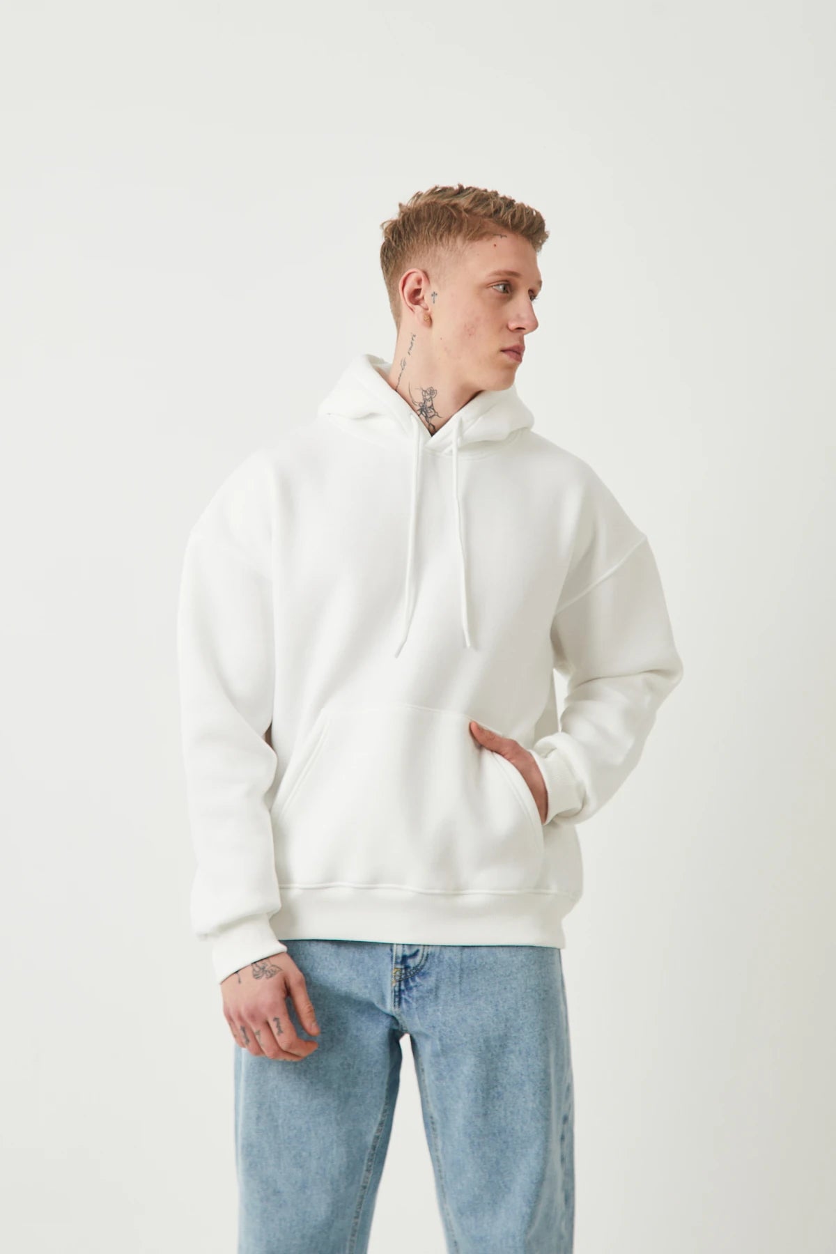 ŞARDONLU OVERSIZE HOODIE