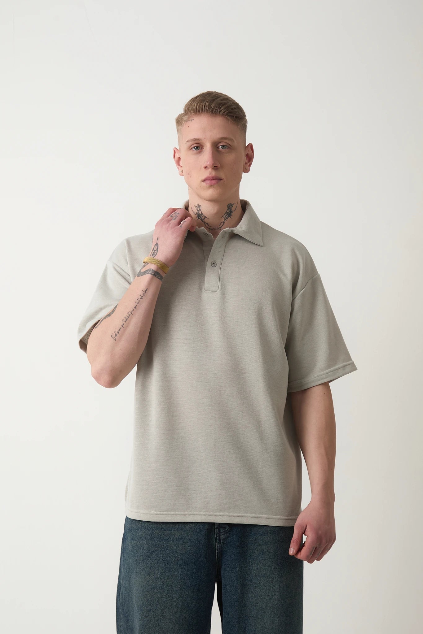 BASIC ÖRME POLO T-SHIRT