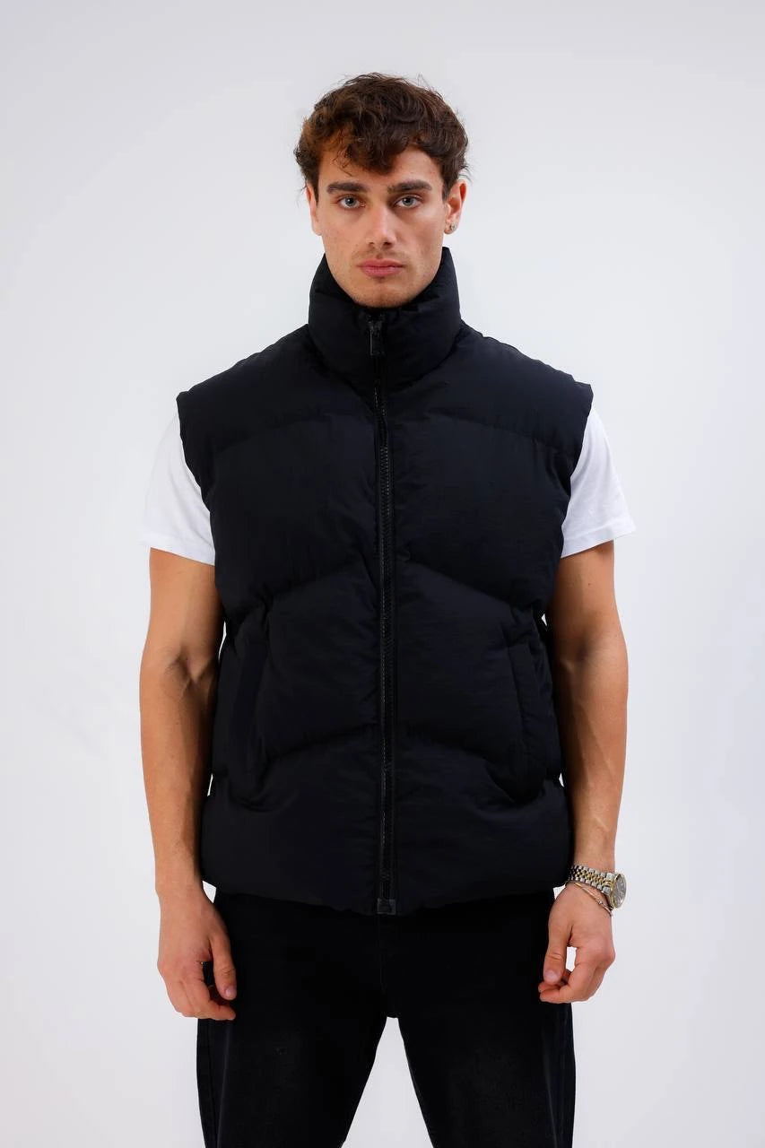 ÜÇGEN DİKİŞ OVERSIZE ŞİŞME YELEK