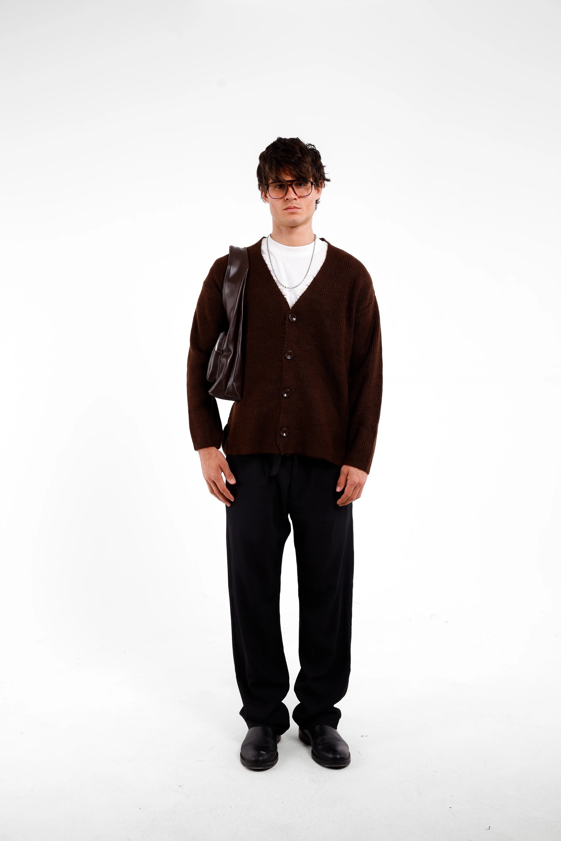 OVERSIZE TÜYLÜ TRİKO HIRKA