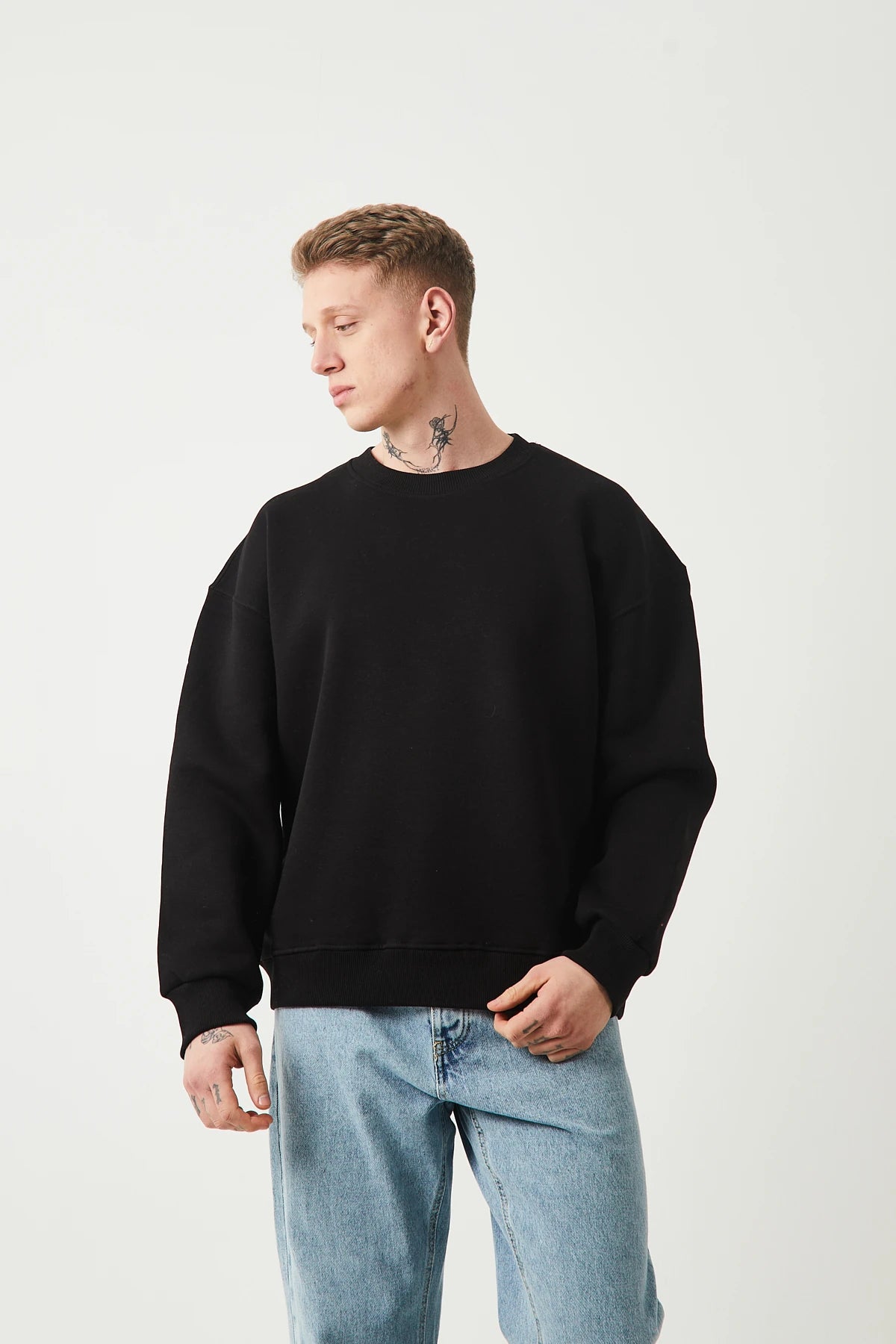 ŞARDONLU OVERSIZE SWEATSHIRT